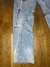 Load image into Gallery viewer, One Of A Kind Paint Splattered Punk Levis Engineered Jeans, Waist 34
