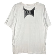 Load image into Gallery viewer, Tapout Eagle American Flag Graphic T-Shirt White Red Trim MMA Style XL
