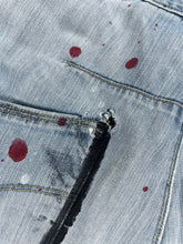 Load image into Gallery viewer, One Of A Kind Paint Splattered Punk Levis Engineered Jeans, Waist 34
