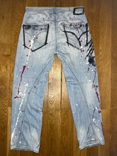 Load image into Gallery viewer, One Of A Kind Paint Splattered Punk Levis Engineered Jeans, Waist 34
