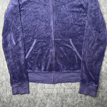 Load image into Gallery viewer, Juicy Couture Navy Velour Y2K Mcbling 2000s Hoodie, Size Large
