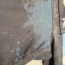 Load image into Gallery viewer, Ecko Unltd Gothic Skull Studded Black Blue Grunge Top, Size M
