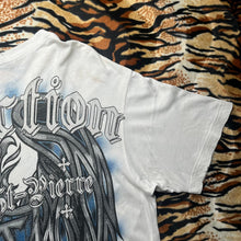 Load image into Gallery viewer, Affliction Georges St Pierre Rush Eagle Cyber Tribal Gothic Angel Top, Size L
