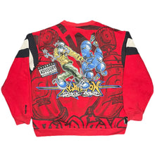 Load image into Gallery viewer, Shock Down Graffiti Hiphop Streetwear Red Y2K 2000s Streetwear, Size Large
