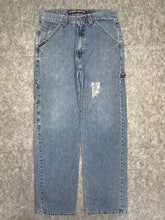 Load image into Gallery viewer, JNCO Jeans Blue Y2K Rare Vintage Streetwear Jeans, Size M/ Waist 32
