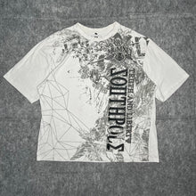 Load image into Gallery viewer, Southpole Gothic Y2K White Black Streetwear Grunge Top, Size 3XL
