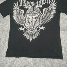 Load image into Gallery viewer, Throwdown x Affliction Eagle Wing Black Gothic Grunge Rare Top, Size XL
