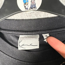 Load image into Gallery viewer, Karl Kani Embroidered Lines Graphic Tee Black Y2K Streetwear Size M
