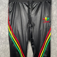 Load image into Gallery viewer, Vintage Adidas Rasta Chile 62 Joggers — Black Red/Yellow/Green (S)
