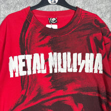 Load image into Gallery viewer, Y2K Grunge Gothic Affliction Style Metal Mullisha Red T-shirt Size L
