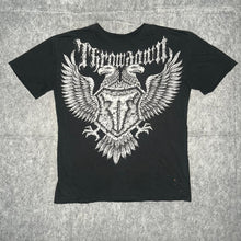 Load image into Gallery viewer, Throwdown x Affliction Eagle Wing Black Gothic Grunge Rare Top, Size XL
