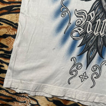 Load image into Gallery viewer, Affliction Georges St Pierre Rush Eagle Cyber Tribal Gothic Angel Top, Size L
