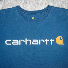 Load image into Gallery viewer, Carhartt Vintage Blue Y2K Streetwear Top, Size Large
