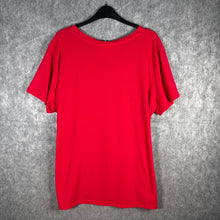 Load image into Gallery viewer, Mishcha MXM Red Graphic Angel Heart Wings Tee Oversized Fit
