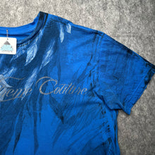 Load image into Gallery viewer, Xtreme Couture Blue Gothic Cross &amp; Angel Feathers Grunge Top, Size XXL
