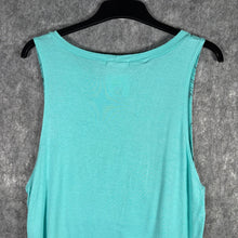 Load image into Gallery viewer, Angels &amp; Diamonds Turquoise Winged Cross Graphic Tank Top, Size: XL
