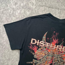 Load image into Gallery viewer, Disturbed Black 2017 World Tour Heavy Metal Band Top, Size Medium
