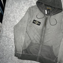 Load image into Gallery viewer, Harley Davidson Eagle Grey Y2K Biker 2000s Hoodie, Size Large
