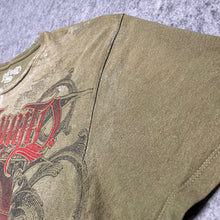 Load image into Gallery viewer, Ecko Unltd MMA Elite Khaki Gothic Grunge Red Y2K 2000s Top, Size 2XL
