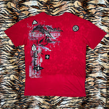 Load image into Gallery viewer, Affliction Red Gothic Skull Y2K 2000s Grunge Top, Size Large
