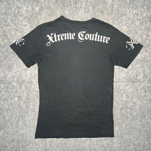 Load image into Gallery viewer, Xtreme Couture Black Skull Cyber Gothic Grunge Wing Y2K Top, Size Medium
