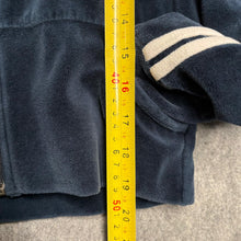 Load image into Gallery viewer, Juicy Couture Navy Stripe Rhinestone 91 Y2K Mcbling Hoodie, Size L
