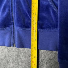 Load image into Gallery viewer, Juicy Couture Blue Velour Y2K Mcbling 2000s Hoodie, Size Small
