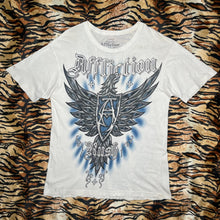 Load image into Gallery viewer, Affliction Georges St Pierre Rush Eagle Cyber Tribal Gothic Angel Top, Size L
