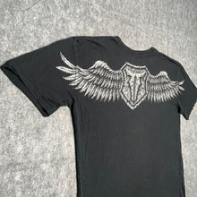 Load image into Gallery viewer, Throwdown x Affliction Eagle Wing Black Gothic Grunge Rare Top, Size XL
