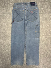 Load image into Gallery viewer, JNCO Jeans Blue Y2K Rare Vintage Streetwear Jeans, Size M/ Waist 32
