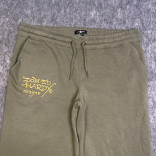 Load image into Gallery viewer, Ed Hardy Khaki Tattoo Y2K Flared Joggers, Size XL
