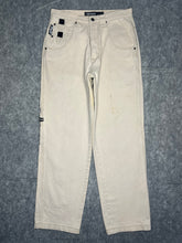 Load image into Gallery viewer, Southpole Y2K Off White Cream Hiphop Jeans, Size Medium
