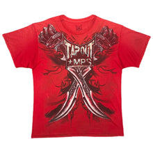 Load image into Gallery viewer, Tapout Red Y2K Gothic Grunge Cyber Tribal 2000s Top, Size XL
