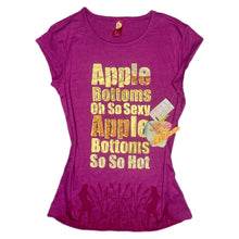 Load image into Gallery viewer, Apple Bottoms Y2K Mcbling Pink Purple Gold 2000s Top, Size XL
