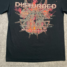 Load image into Gallery viewer, Disturbed Black 2017 World Tour Heavy Metal Band Top, Size Medium
