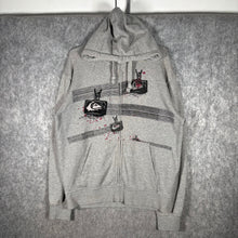 Load image into Gallery viewer, Quiksilver 2000s TV Graphic Zip Hoodie – Grey (M)
