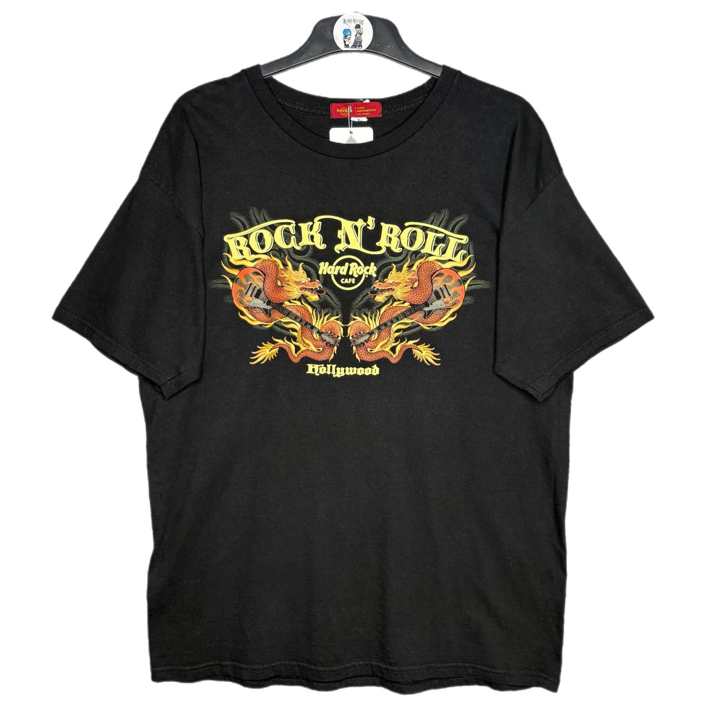 Hard Rock Hollywood Rock'n'Roll Dragon Guitar, Size: Large