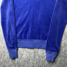 Load image into Gallery viewer, Juicy Couture Blue Velour Y2K Mcbling 2000s Hoodie, Size Small
