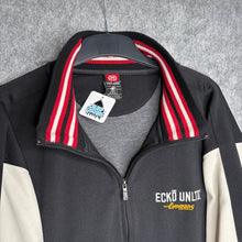 Load image into Gallery viewer, Ecko Unltd Black Cream Vintage Bomber Varsity Zip Up, Size XL
