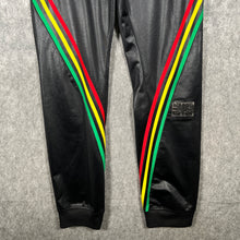 Load image into Gallery viewer, Vintage Adidas Rasta Chile 62 Joggers — Black Red/Yellow/Green (S)
