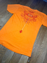 Load image into Gallery viewer, Y2K Gothic Orange Cross Wing Design Top, 5XL
