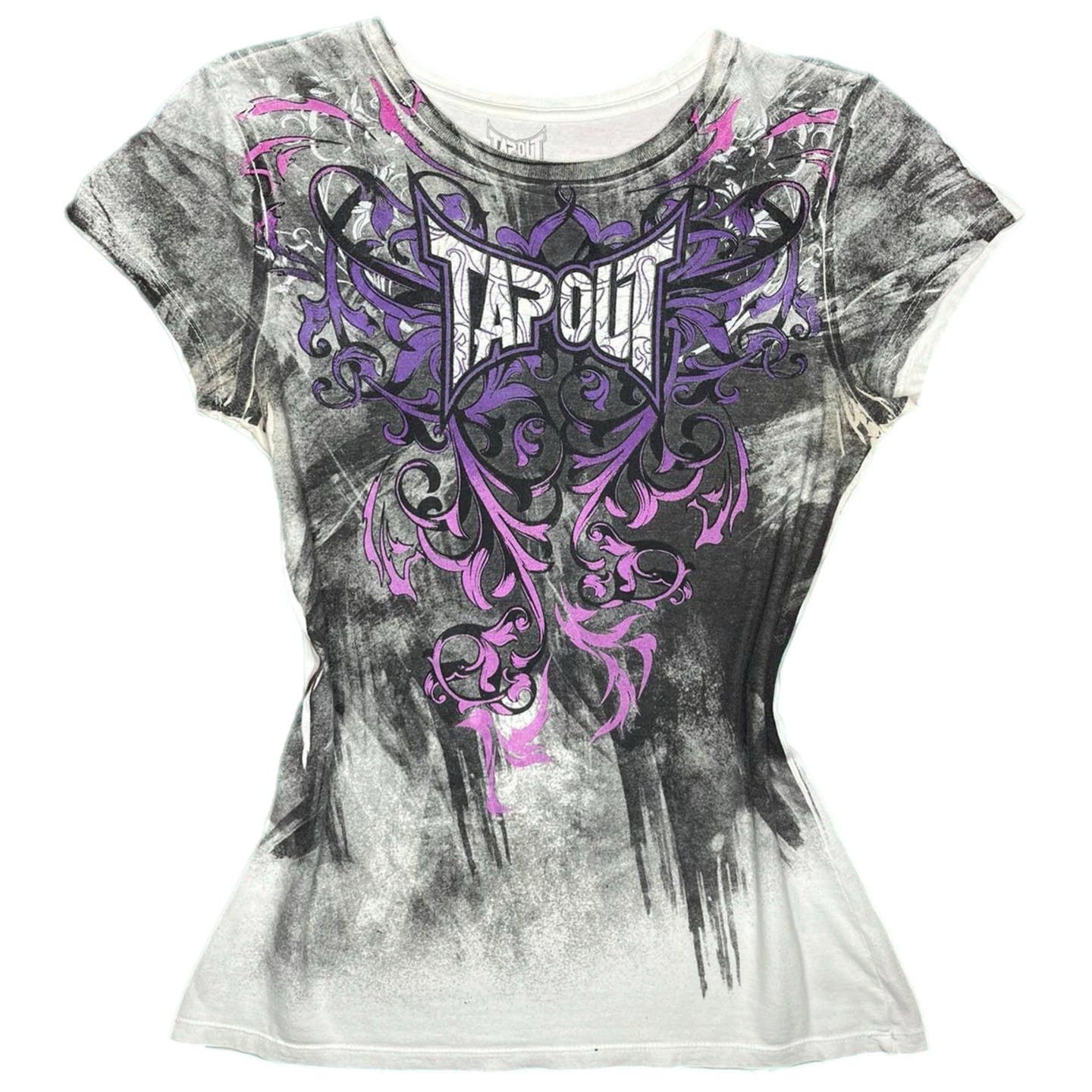 Tapout Y2K Purple Tribal Fairycore Top, Size Large