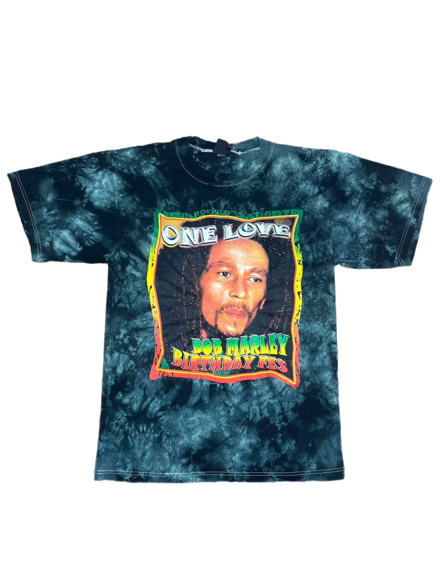 Vintage Bob Marley Tie Dye Music Merch Top, Size XL