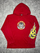 Load image into Gallery viewer, O&#39;neill Y2K Vintage Red Skull Flame Thin Hoodie, Size Medium
