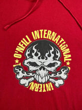 Load image into Gallery viewer, O&#39;neill Y2K Vintage Red Skull Flame Thin Hoodie, Size Medium
