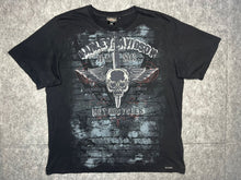 Load image into Gallery viewer, 90s Vintage Harley Davidson Skull Barbed Wire Gothic Biker Top, Size 2XL
