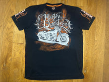 Load image into Gallery viewer, Harley Davidson Gothic Grunge Biker Top, Size 3XL
