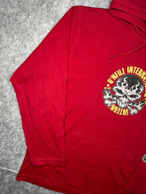 Load image into Gallery viewer, O&#39;neill Y2K Vintage Red Skull Flame Thin Hoodie, Size Medium
