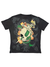 Load image into Gallery viewer, Urban Spirit Snake Skull Soul Devastation Grunge Gothic Top, Size XL
