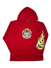 Load image into Gallery viewer, O&#39;neill Y2K Vintage Red Skull Flame Thin Hoodie, Size Medium
